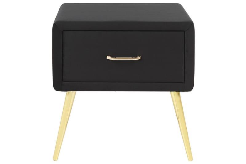 Sängbord Flayat Svart, guld - Svart, guld - Möbler - Bord & matgrupp - Avlastningsbord & sidobord - Sängbord & nattduksbord