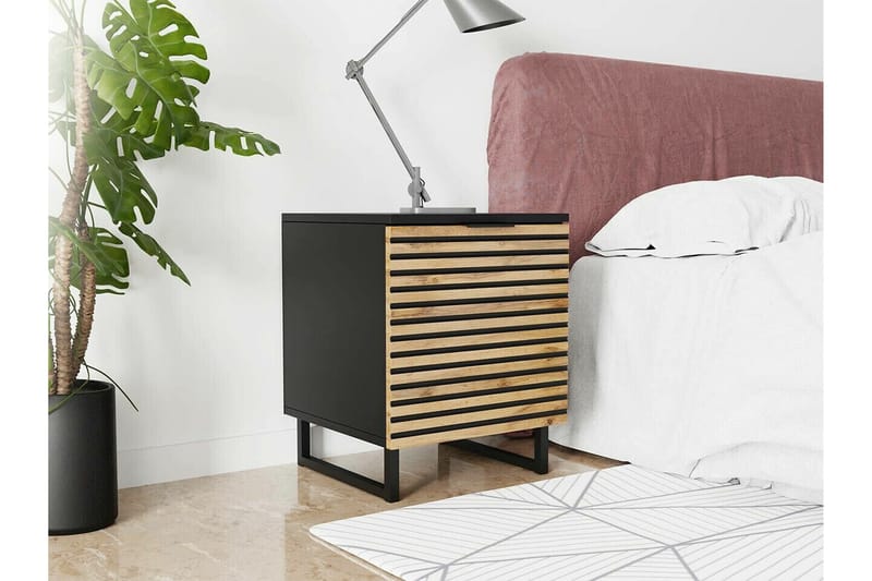 Sängbord Galbally 40 cm - Brun - Sängbord & nattduksbord