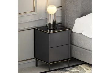 Imaj Sängbord 40x35 cm Antracit - Hanah Home - Möbler - Bord & matgrupp - Avlastningsbord & sidobord - Sängbord & nattduksbord