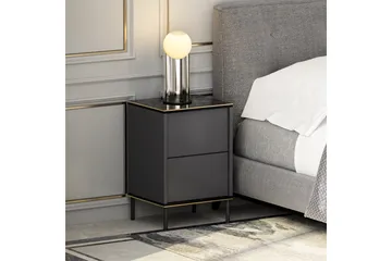 Imaj Sängbord 40x35 cm Antracit - Hanah Home - Möbler - Bord & matgrupp - Avlastningsbord & sidobord - Sängbord & nattduksbord