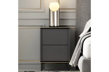 Imaj Sängbord 40x35 cm Antracit - Hanah Home - Möbler - Bord & matgrupp - Avlastningsbord & sidobord - Sängbord & nattduksbord