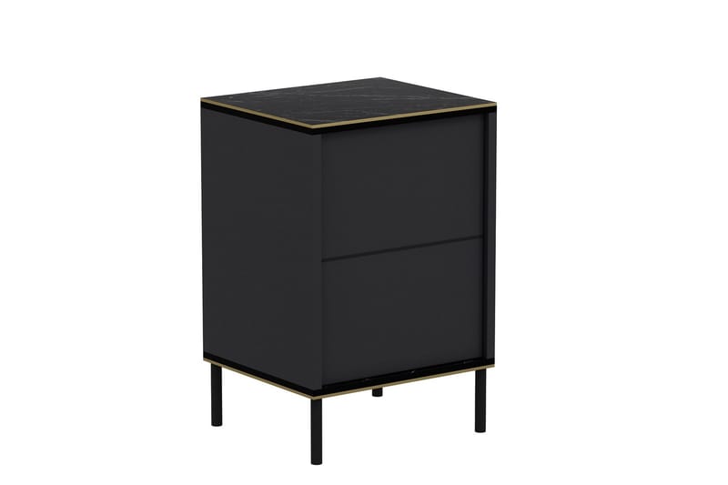 Imaj Sängbord 40x35 cm Antracit - Hanah Home - Möbler - Bord & matgrupp - Avlastningsbord & sidobord - Sängbord & nattduksbord