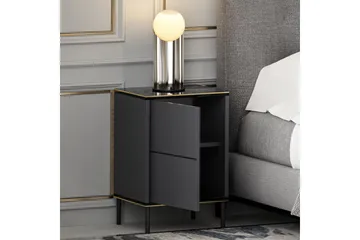 Imaj Sängbord 40x35 cm Antracit - Hanah Home - Möbler - Bord & matgrupp - Avlastningsbord & sidobord - Sängbord & nattduksbord