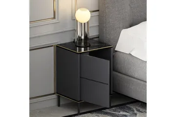 Imaj Sängbord 40x35 cm Antracit - Hanah Home - Möbler - Bord & matgrupp - Avlastningsbord & sidobord - Sängbord & nattduksbord