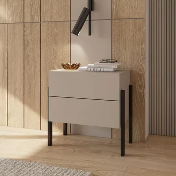 Sängbord Jukon S med 2 Lådor - Möbler - Bord & matgrupp - Avlastningsbord & sidobord - Sängbord & nattduksbord