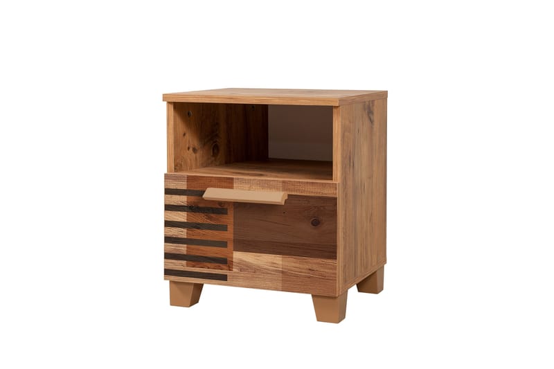 Sängbord Leva 45x40 cm Brun - Hanah Home - Möbler - Bord & matgrupp - Avlastningsbord & sidobord - Sängbord & nattduksbord