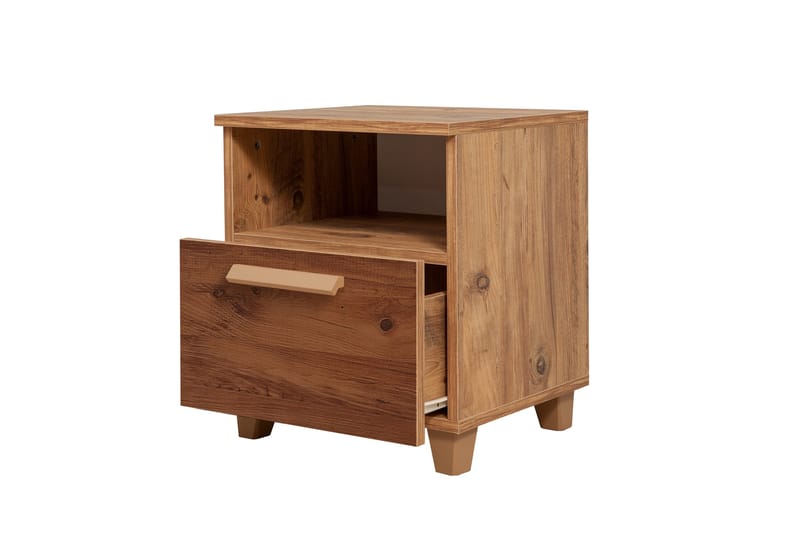 Sängbord Leva 45x40 cm Brun - Hanah Home - Möbler - Bord & matgrupp - Avlastningsbord & sidobord - Sängbord & nattduksbord