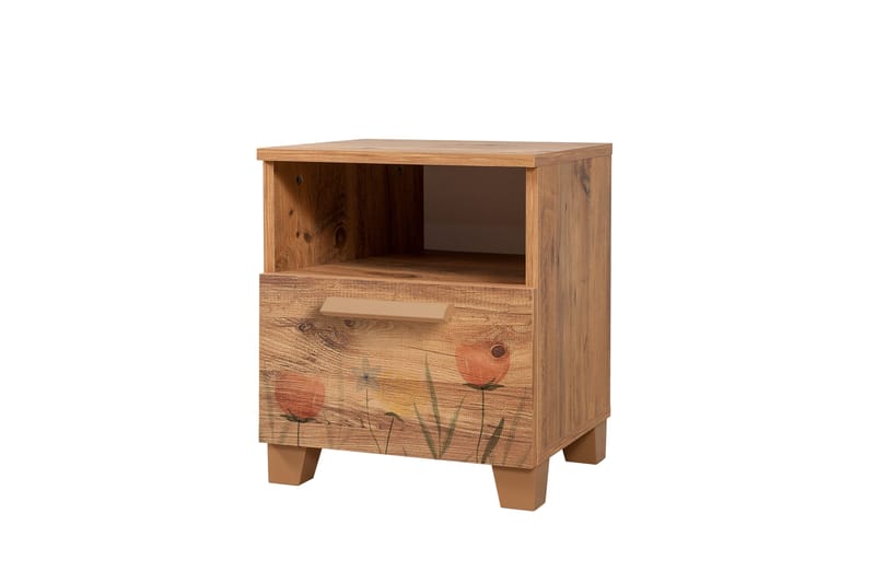 Sängbord Leva 45x40 cm Brun, Hanah Home