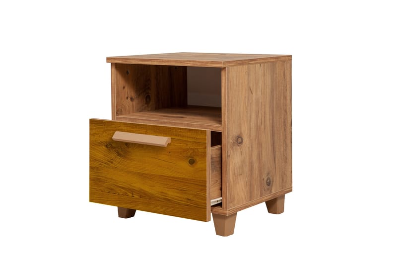 Sängbord Leva 45x40 cm Brun - Hanah Home - Möbler - Bord & matgrupp - Avlastningsbord & sidobord - Sängbord & nattduksbord