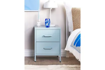 Sängbord Malavi Blå - Blå - Möbler - Bord & matgrupp - Avlastningsbord & sidobord - Sängbord & nattduksbord