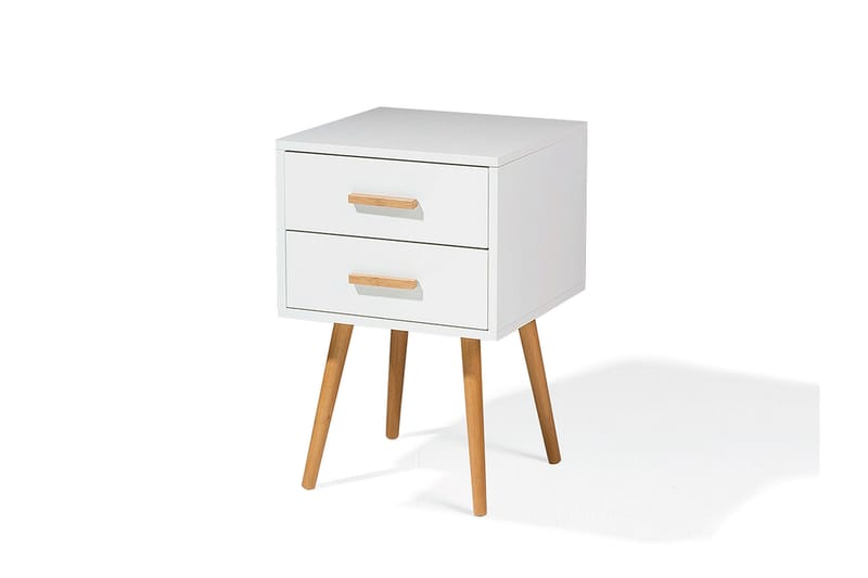 Alabama Sängbord 40 cm - Vit - Möbler - Bord & matgrupp - Avlastningsbord & sidobord - Sängbord & nattduksbord