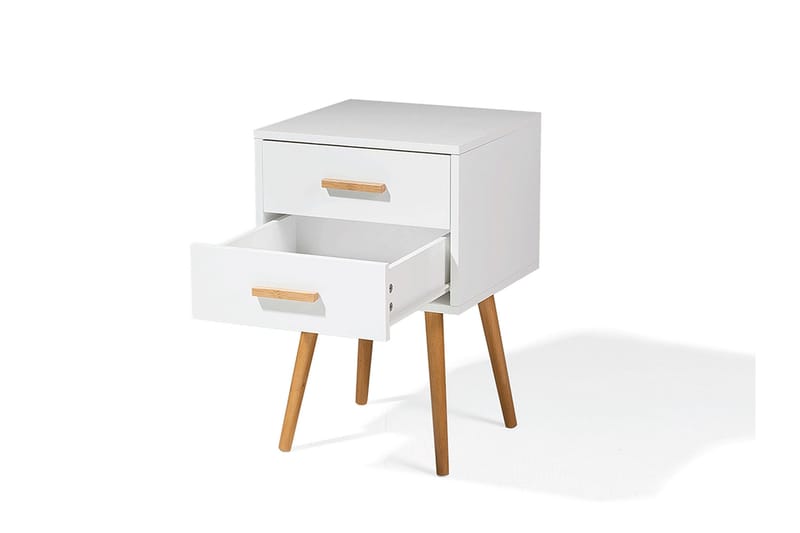 Alabama Sängbord 40 cm - Vit - Möbler - Bord & matgrupp - Avlastningsbord & sidobord - Sängbord & nattduksbord