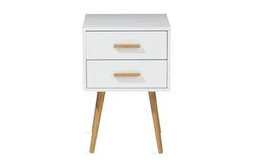 Alabama Sängbord 40 cm - Vit - Möbler - Bord & matgrupp - Avlastningsbord & sidobord - Sängbord & nattduksbord