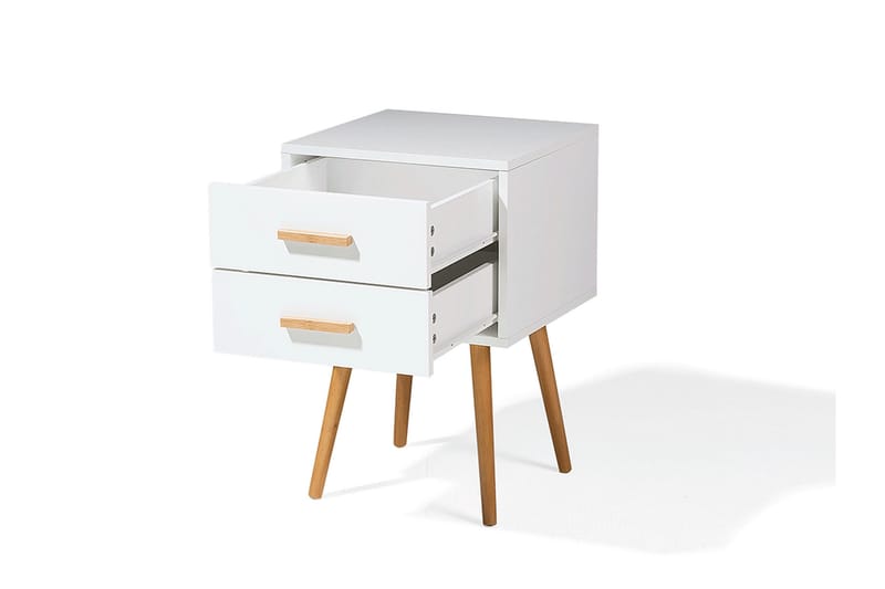 Alabama Sängbord 40 cm - Vit - Möbler - Bord & matgrupp - Avlastningsbord & sidobord - Sängbord & nattduksbord