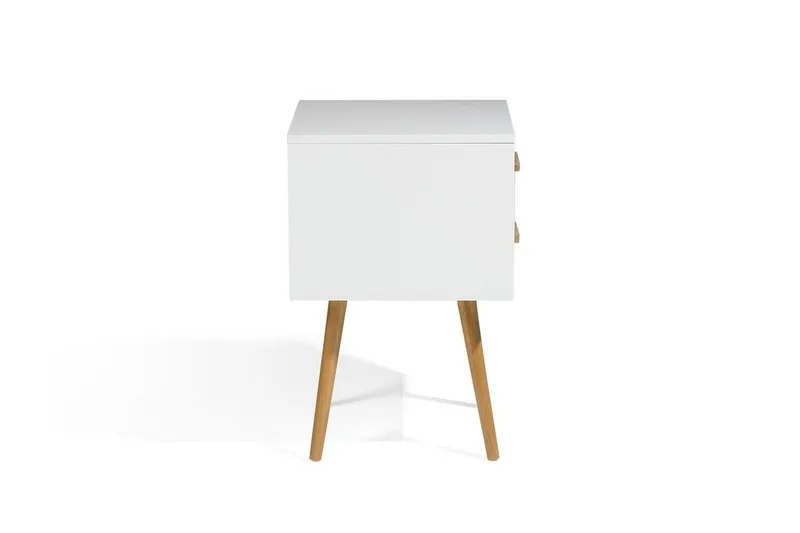 Alabama Sängbord 40 cm - Vit - Möbler - Bord & matgrupp - Avlastningsbord & sidobord - Sängbord & nattduksbord