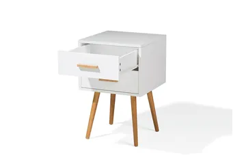 Alabama Sängbord 40 cm - Vit - Möbler - Bord & matgrupp - Avlastningsbord & sidobord - Sängbord & nattduksbord