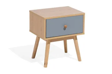 Arvada Sängbord 40 cm med Förvaring Låda - Brun - Möbler - Bord & matgrupp - Avlastningsbord & sidobord - Sängbord & nattduksbord