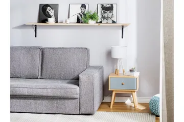 Arvada Sängbord 40 cm med Förvaring Låda - Brun - Möbler - Bord & matgrupp - Avlastningsbord & sidobord - Sängbord & nattduksbord