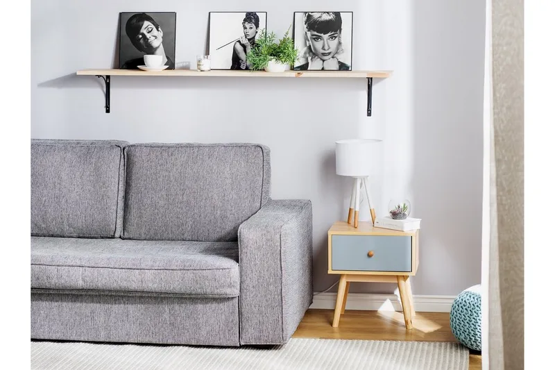 Arvada Sängbord 40 cm med Förvaring Låda - Brun - Möbler - Bord & matgrupp - Avlastningsbord & sidobord - Sängbord & nattduksbord