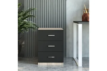 Barrock Sängbord 45 cm - Natur/Svart - Möbler - Bord & matgrupp - Avlastningsbord & sidobord - Sängbord & nattduksbord