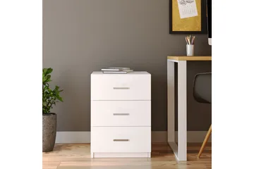 Barrock Sängbord 45 cm - Vit - Möbler - Bord & matgrupp - Avlastningsbord & sidobord - Sängbord & nattduksbord