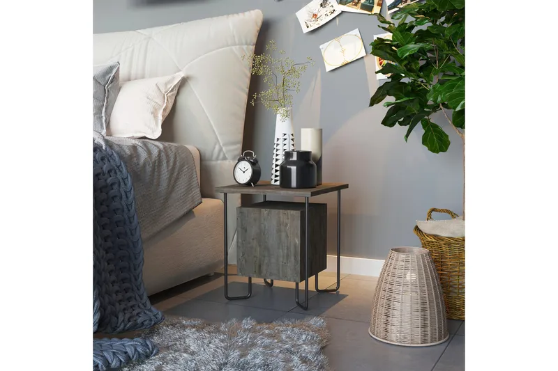 Berghagen Sängbord - Brun - Möbler - Bord & matgrupp - Avlastningsbord & sidobord - Sängbord & nattduksbord