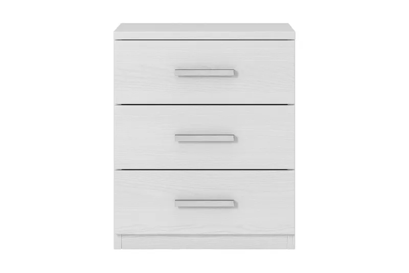 Bovera Sängbord 41x46 cm, Askgrå|Vit