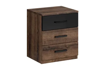 Bovera Sängbord 41x46 cm - Teak/Svart - Möbler - Bord & matgrupp - Avlastningsbord & sidobord - Sängbord & nattduksbord