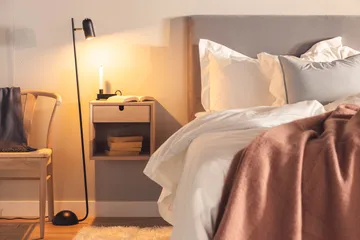 Century Sängbord 37 cm Hög med Förvaring Låda - Beige - Möbler - Bord & matgrupp - Avlastningsbord & sidobord - Sängbord & nattduksbord