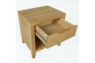 Chamba Sängbord 50 cm i Trä med Förvaring och Lådor - Träfärgad - Möbler - Bord & matgrupp - Avlastningsbord & sidobord - Sängbord & nattduksbord
