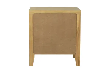 Chamba Sängbord 50 cm i Trä med Förvaring och Lådor - Träfärgad - Möbler - Bord & matgrupp - Avlastningsbord & sidobord - Sängbord & nattduksbord