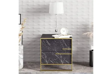 Cofield Nattduksbord 50 cm - Guld|Svart - Möbler - Bord & matgrupp - Avlastningsbord & sidobord - Sängbord & nattduksbord