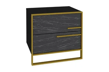 Cofield Nattduksbord 50 cm - Guld|Svart - Möbler - Bord & matgrupp - Avlastningsbord & sidobord - Sängbord & nattduksbord