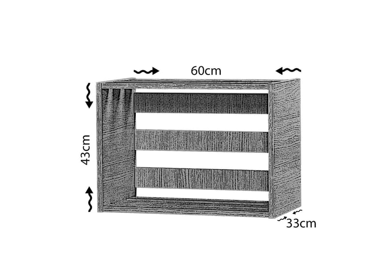 Comfortale Sängbord 60 cm - Ljus Ekfärg - Möbler - Bord & matgrupp - Avlastningsbord & sidobord - Sängbord & nattduksbord