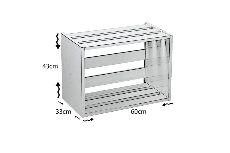 Comfortale Sängbord 60 cm - Vit - Möbler - Bord & matgrupp - Avlastningsbord & sidobord - Sängbord & nattduksbord