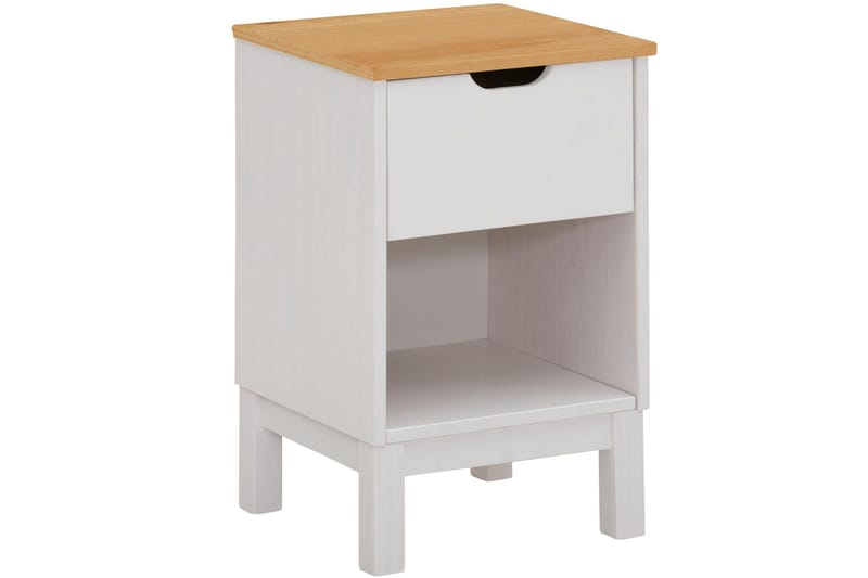 Crotone Sängbord 38 cm - Vit - Möbler - Bord & matgrupp - Avlastningsbord & sidobord - Sängbord & nattduksbord