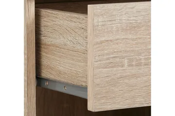 Dareia Sängbord 45 cm med Förvaring Låda + Hylla - Brun - Möbler - Bord & matgrupp - Avlastningsbord & sidobord - Sängbord & nattduksbord