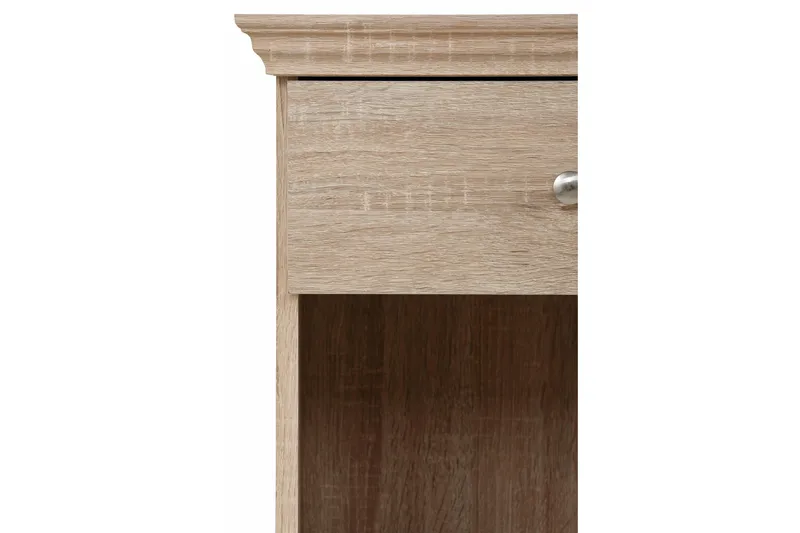 Dareia Sängbord 45 cm med Förvaring Låda + Hylla - Brun - Möbler - Bord & matgrupp - Avlastningsbord & sidobord - Sängbord & nattduksbord