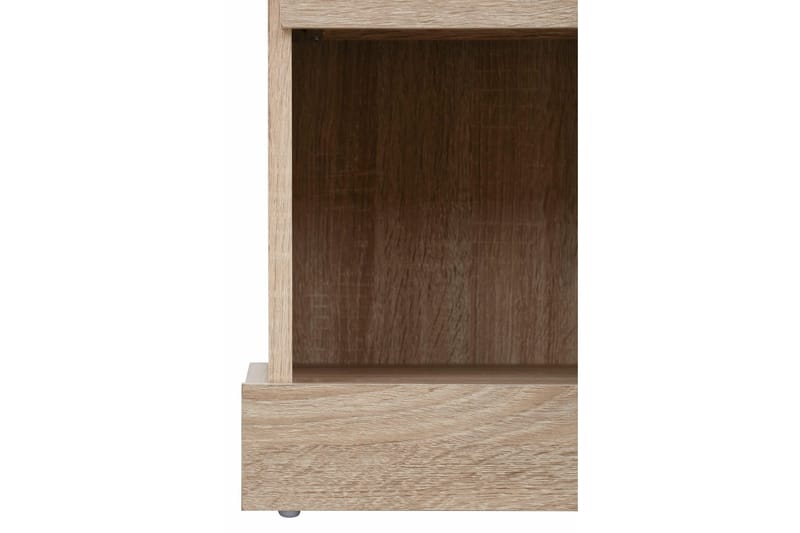 Dareia Sängbord 45 cm med Förvaring Låda + Hylla - Brun - Möbler - Bord & matgrupp - Avlastningsbord & sidobord - Sängbord & nattduksbord