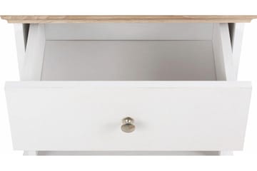 Dareia Sängbord 45 cm - Vit/Brun - Möbler - Bord & matgrupp - Avlastningsbord & sidobord - Sängbord & nattduksbord