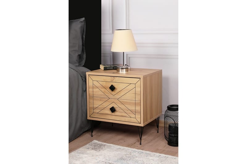 Dasina Sängbord 50 cm - Natur - Möbler - Bord & matgrupp - Avlastningsbord & sidobord - Sängbord & nattduksbord