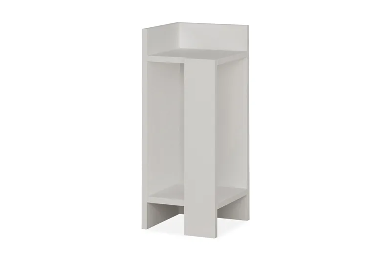 Decorta Sängbord 27 cm med Förvaring Hyllor + Luckor Vänster - Extra Vit - Möbler - Bord & matgrupp - Avlastningsbord & sidobord - Sängbord & nattduksbord