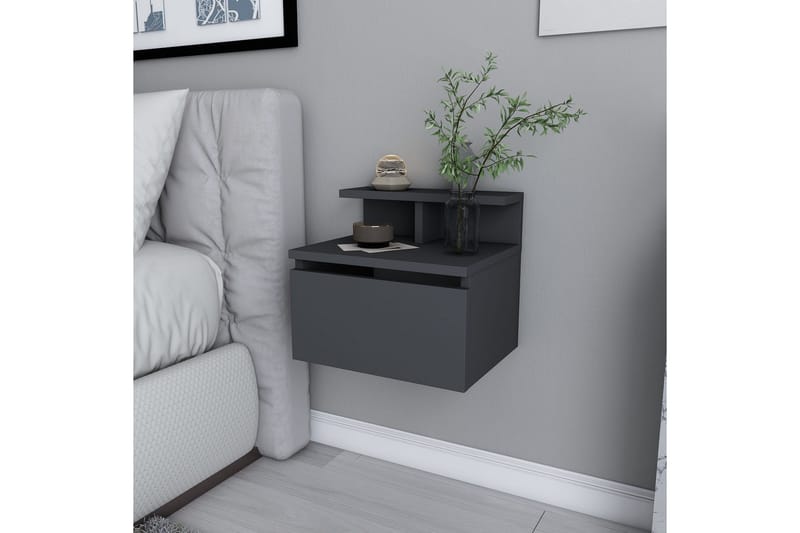 Desgrar Sängbord 39,8x35 cm - Antracit - Möbler - Bord & matgrupp - Avlastningsbord & sidobord - Sängbord & nattduksbord