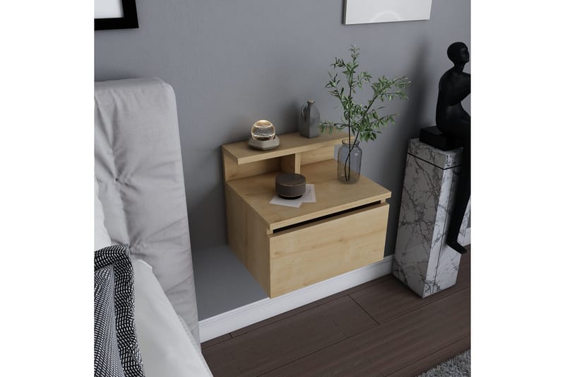 Desgrar Sängbord 39,8x35 cm - Brun - Möbler - Bord & matgrupp - Avlastningsbord & sidobord - Sängbord & nattduksbord