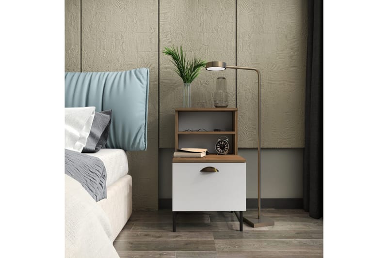 Desgrar Sängbord 45x22,5 cm - Brun - Möbler - Bord & matgrupp - Avlastningsbord & sidobord - Sängbord & nattduksbord
