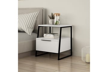 Desgrar Sängbord 45x50 cm - Vit - Möbler - Bord & matgrupp - Avlastningsbord & sidobord - Sängbord & nattduksbord