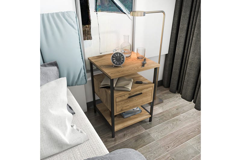 Desgrar Sängbord 45x61,8 cm - Svart - Möbler - Bord & matgrupp - Avlastningsbord & sidobord - Sängbord & nattduksbord