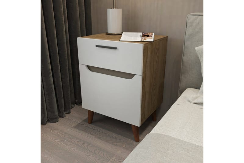 Desgrar Sängbord 45x63 cm - Vit - Möbler - Bord & matgrupp - Avlastningsbord & sidobord - Sängbord & nattduksbord