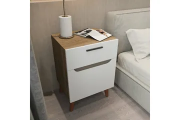 Desgrar Sängbord 45x63 cm - Vit - Möbler - Bord & matgrupp - Avlastningsbord & sidobord - Sängbord & nattduksbord