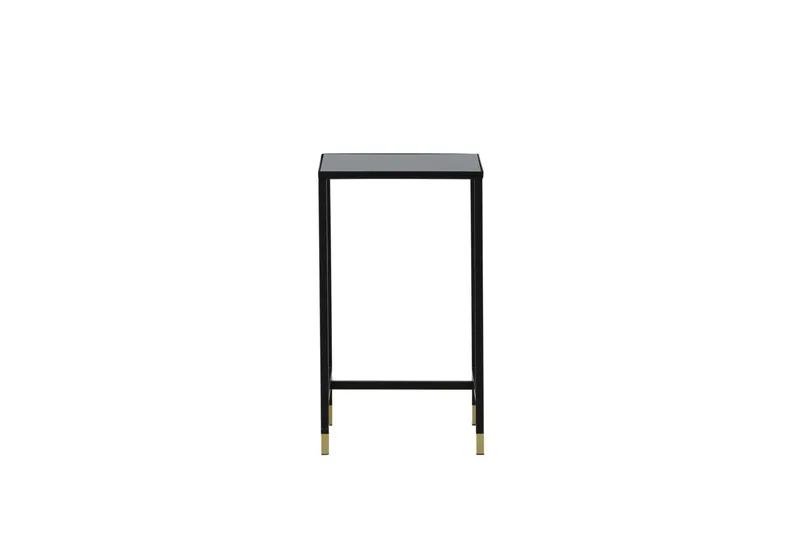 Dipp Sängbord 40 cm Marmormönster - Glas/Svart/Grå - Möbler - Bord & matgrupp - Avlastningsbord & sidobord - Sängbord & nattduksbord